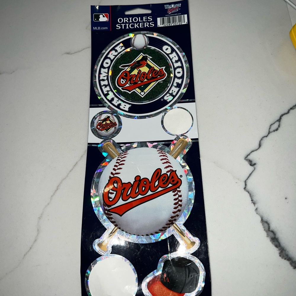 Baltimore Orioles Pack of 4 Team Stickers